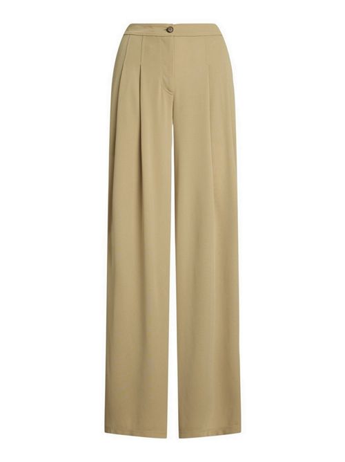 pantalone donna largo con pinces cammello Ralph Lauren | 200980217003